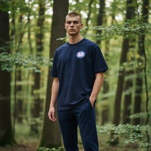 Jordan Black T-Shirt with Blue and Pink '23' Patch